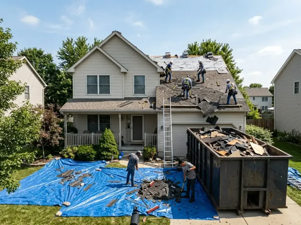 roof-replacement-debris-remova-004 — frequently asked questions, Cheapest Dumpster Rentals in North Chicago, IL